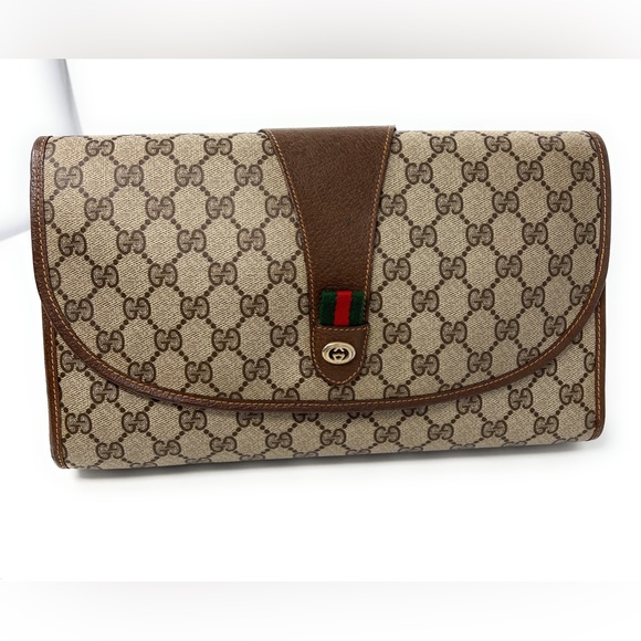 Gucci Clutch Crossbody Bag Handbag Sherry line Large Bag - Picture 4 of 16